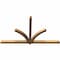 Ekena Millwork Redmond Smooth Timber Gable Bracket, Western Red Cedar, 96"W x 56"H x 3 1/2"D x 3 1/2"F, 14/12 Pitch GBW096X56X0404RED00SWR - alternate 2
